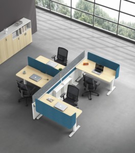 Cubículos modernos para centro de llamadas de doble cara, 2, 4, 6 personas, personal de oficina abierta, ordenador, estación de trabajo Modular, mesas de escritorio de elevación - Product Image 2