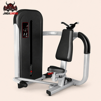 Machine d'extension des triceps assise avec résistance sélectionnable pour l'entraînement de force des triceps à la tête longue
