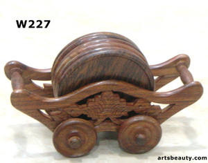 Sous-verres en bois à forte demande Fournitures de stockage décoratives pour la maison et le bureau Vente chaude pour les ustensiles de cuisine - Product Image 6