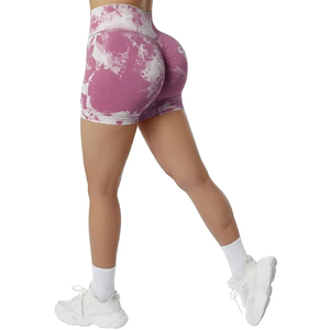 Shorts de yoga taille haute à compression unie par sublimation pour femme – Confort optimal, séchage rapide, respirant, pour le sport, la gym et la course à pied - Product Image 5