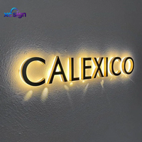 Enseigne lumineuse LED 3D personnalisée en acier inoxydable de qualité supérieure, compatible HomeKit, transformateur CA, télécommande, multicolores, IP65