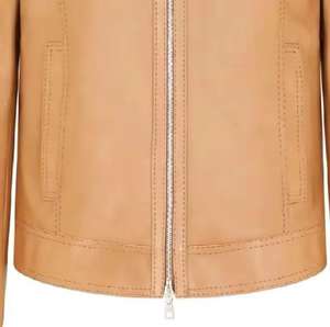 เสื้อแจ็คเก็ตหนังแฟชั่นสำหรับผู้ชายเสื้อแจ็คเก็ตหนังสำหรับฤดูหนาวโลโก้ตามสั่ง - Product Image 4