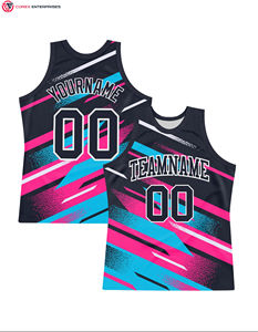 Maillot vintage Vente en gros Maillot de basket-ball en polyester Maillots de retour Chemises de basket-ball pour jeunes Vêtements de sport pour hommes - Product Image 4