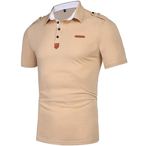 Vente en gros de polos à manches courtes pour hommes, broderie de couleur unie, design personnalisé, techniques d'impression légère sur tissu à séchage rapide - Product Image 1
