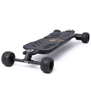 Longboard électrique noir à quatre roues, planche de skateboard personnalisée, modèle chinois neuf, service de contrôle qualité et d'inspection - Product Image 2