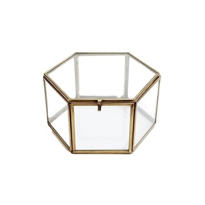 Boîte de rangement conique décorative couleur or pour la maison fabriquée à la main à partir de métal de haute qualité en vrac pour la décoration de rangement de bijoux - Product Image 1
