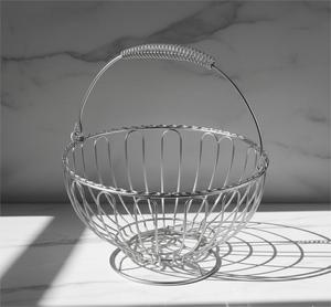 Panier à fruits en métal à mailles de fer de haute qualité à grande capacité avec poignées, rangement multifonctionnel - Product Image 3