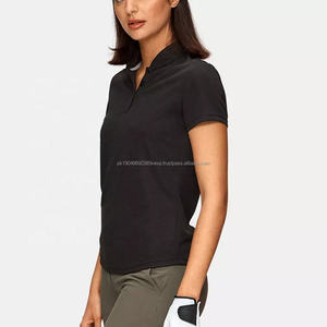 Camisetas de Primavera de punto de manga corta para mujer, polos y camisetas de algodón 100%, Polo cómodo de verano - Product Image 2