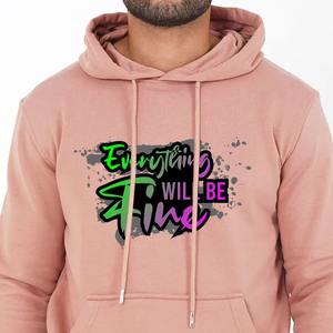 Sudaderas con capucha de hombre de algodón 100% impresas DTF de alta calidad para invierno precios al por mayor razonables Material sólido - Product Image 4