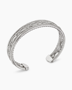 Stax, pulsera de eslabones de cadena de Plata de Ley 925 sólida a la moda para mujer con piedra moissanita de diamante, Material principal de acero inoxidable - Product Image 2