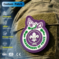Vente en gros usine de patchs 3D en PVC personnalisés, avec fixation auto-agrippante, patchs tactiques en caoutchouc et silicone pour vêtements et uniformes