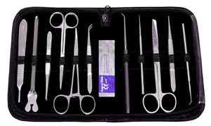 Kit de práctica de sutura Manual para estudiantes de veterinarios médicos, equipo de entrenamiento de acero inoxidable que incluye soporte de aguja quirúrgico - Product Image 3