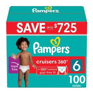 Couches jetables pour bébé Pamper Pull On Cruisers 360 Fit taille 3, quantité pour 2 mois (2 x 168 unités) avec soin doux à base d'eau pour bébé - Product Image 6