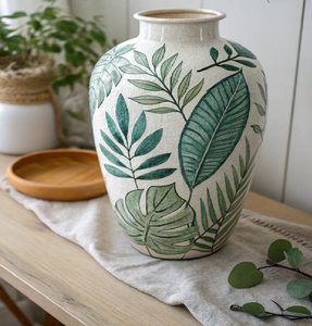 แจกันเซรามิกลายลาเวนเดอร์เหมาะสำหรับบรรยากาศสบายๆมีจำหน่ายในราคาขายส่ง - Product Image 5