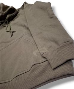 เสื้อมีฮู้ดแบบสวมหัวผ้าฟลีซ GSM 330สำหรับผู้ชายทรงหลวมดีไซน์ซับในฤดูหนาวใส่สบาย - Product Image 2