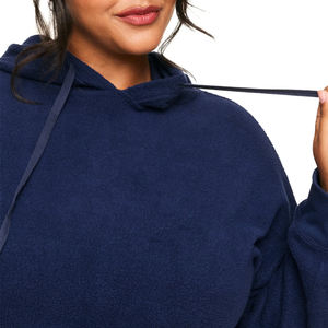 Sweat-shirt à capuche pour femme, grande taille, respirant, décontracté, pour l'hiver, avec logo et design personnalisés - Product Image 3