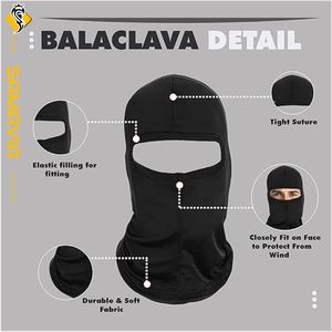 Listo para enviar 100% Poliéster A prueba de sol Estilo de personaje Esquí Pasamontañas Máscara facial para exteriores Invierno Ciclismo Correr Deportes - Product Image 4