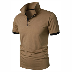 Casual usa botón diseño hombre de negocios verano al aire libre nuevo estilo Manga corta buena venta polos - Product Image 2