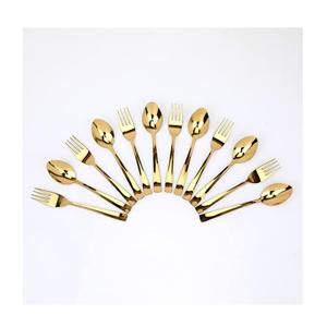 Stainless Steel Gold Premium Spoon Set Luxury Gold Plated Cutlery Spoons for Dining Dessert & Gifting - Product Image 2