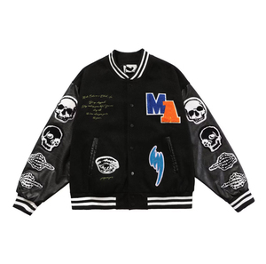 Chaquetas Varsity Letterman para Hombre 2025, Diseño Deportivo, Bordado Frontal, Servicio OEM ODM de Alta Calidad Personalizado al por Mayor - Product Image 5