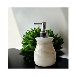 Sleek Marble <b>Soap</b> Pump <b>Refillable</b> Countertop Dispenser for <b>Hand</b> <b>Soap</b> Lotion Elegant Bathroom Kitchen Accessory - Product Image 5