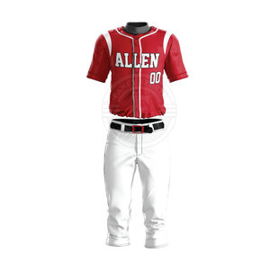 Vêtements de sport à faible MOQ, uniforme de baseball confortable, taille personnalisée, vêtements pour jeunes, uniforme de baseball - Product Image 1