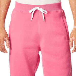 กางเกงจ็อกเกอร์ผ้าฝ้ายย้อมสีล้วนสำหรับผู้ชายกางเกงวิ่งขายาวสำหรับ2026สีชมพูโลโก้ตามต้องการ - Product Image 5