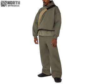 Survêtement à capuche pour homme d'hiver en gros, vente à chaud, design personnalisé, 100% coton, survêtement respirant, jogging, 2 pièces pour homme - Product Image 4