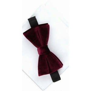 Set Alfani da uomo: Papillon in velluto pre-annodato e pochette rossa, taglia regolare, stampato, casual, alla moda, in poliestere, seta e lana - Product Image 3