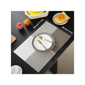 Sustainable Navy Blue Dining Table Mat Cotton <b>Placemat</b> 30x45cm Lightweight ISO Certified India Wholesale Oriented Product - Product Image 3