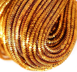 Venta al por mayor de hilo de alambre de lingotes de etiqueta privada de alta visibilidad nuevo diseño 2mm hilo de alambre de lingotes Color dorado áspero Purl Kora - Product Image 6