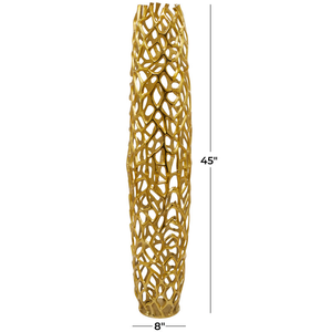 2025 New Design Decorative Gold Finished Aluminum Flower Vase Tabletop Vases Indoor Decor Flower Vases - Product Image 4