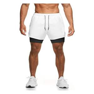 Shorts de sport actifs en maille respirante de 5 pouces pour hommes, style urbain, 100 % polyester, écologiques, séchage rapide, pour la gym et l'athlétisme - Product Image 3