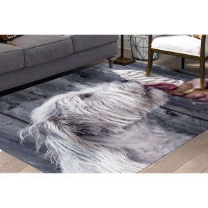 Tapis imprimé : des designs uniques pour chaque espace, avec un tapis moelleux à poils longs - Product Image 4