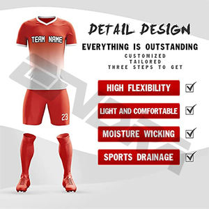 Logo personnalisé en gros sérigraphie club de football équipe de football pour hommes maillot de football personnalisé uniforme de football - Product Image 2