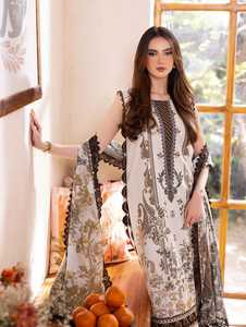 Offre Spéciale indien Punjabi Kurta ensemble pour dames en tissu de coton de pelouse avec costume de fête décontracté cousu et conception de trois pièces - Product Image 4