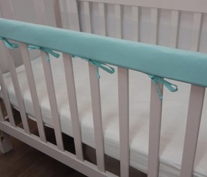 Couverture de rail de berceau 100% coton coussin de dentition couleurs unies - Product Image 3