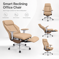 Chaise de bureau ergonomique inclinable moderne avec repose-pieds, chaise de direction intelligente pour le bureau à domicile