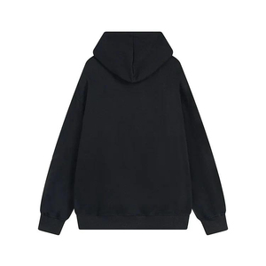 Fabricante Jumper Streetwear en blanco Unisex 500gsm peso pesado grueso recortado hombres Puff estampado de gran tamaño Essentials sudaderas con capucha personalizadas - Product Image 4