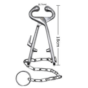 Ventes chaudes ShanBro, support pour taureau en acier inoxydable vétérinaire, modèle sans chaîne HK-476, instruments chirurgicaux pour soins des animaux - Product Image 5