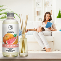 Recarga de Difusor de Aroma Natural de Pomelo Aromatika, Líquido de 500 ml, Fragancia Duradera para Habitaciones, Aceite para Varillas Aromáticas, Aromaterapia Ecológica