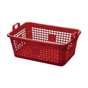 Laundry <b>Basket</b> 85L Polyethylene Red 800x535x300mm-Lockweier - Product Image 1