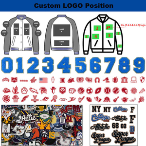 Chaqueta Letterman Personalizada de Alta Calidad con Cuello Mao Transpirable y Mangas de Lona, Estilo Casual de Moda Invernal - Product Image 6