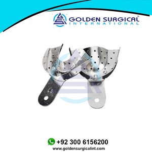 Plateaux d'empreinte dentaire en métal personnalisés, en alliage d'aluminium, quart, antérieur, petit, moyen, grand - Product Image 5