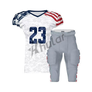 Ensemble d'uniformes de football américain personnalisé jaune à prix d'usine vente en gros de maillots de football américain personnalisés - Product Image 5