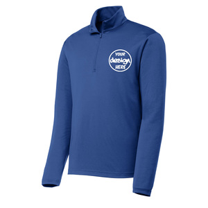 Servicio OEM al por mayor personalizado cuarto cremallera diseño 1/4 cremallera poliéster sudaderas en blanco Golf pulóver para hombres sudaderas con capucha hombres - Product Image 6