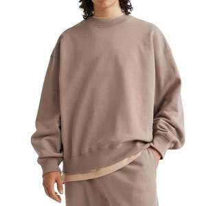 Sweat-shirt à col rond brodé de haute qualité USA taille personnalisée logo épais vierge sweats à capuche pour hommes - Product Image 1