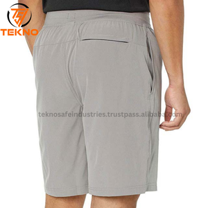Pantalones cortos de correr informales para hombre, pantalones cortos de gimnasio para adultos, diseño de servicio OEM de alta calidad, precio barato, pantalones cortos de hombre de Color gris brezo - Product Image 3