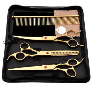 Ensemble de ciseaux de coiffure Le paquet comprend des ciseaux de salon de coiffure Ciseaux amincissants Rasoir et kit de barbier de beauté - Product Image 1