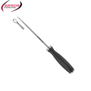 Surtechs Manual Rodilla Artroscopia Dos Caras 2mm Acero Inoxidable Curetas Instrumentos Quirúrgicos Base - Product Image 1